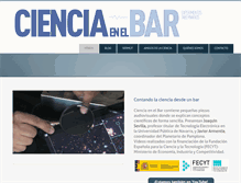 Tablet Screenshot of cienciaenelbar.com